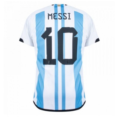 Dres Argentina Lionel Messi #10 Domaci SP 2022 Kratak Rukav